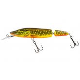 Wobler Salmo Pike Jointed Deep Runner - Hot Pike Floating - 13cm
