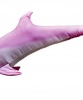 Plyšový polštář Delfín albín - růžový MINI