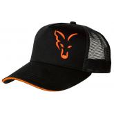 Kšiltovka Fox Black & Orange Trucker Cap