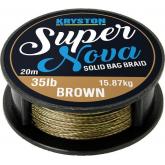 Pletená šňůrka Kryston Super Nova solid braid brown